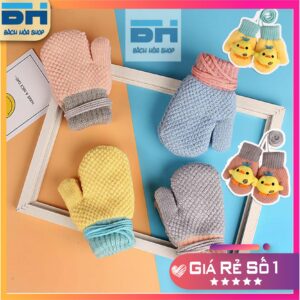 Găng tay len dệt kim BH Kids hình trái dứa dễ thương cho bé từ 1-5 tuổi BHS26