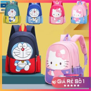 Balo đi học hình Doraemon, Hello Kitty thời trang, xinh xắn cho bé từ 1-10 tuổi BHS82
