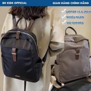 Balo nữ có quai đeo vali, ngăn bí mật, vải Oxford chống nước tuyệt đối-CH138.